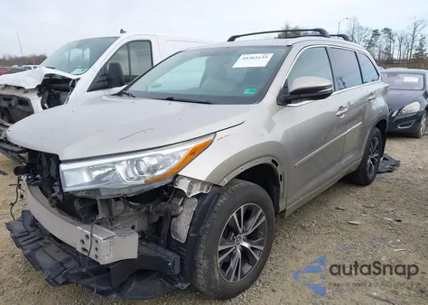 2016 Toyota Highlander Xle V6 from USA, damaged, VIN 5TDJKRFH0GS238793